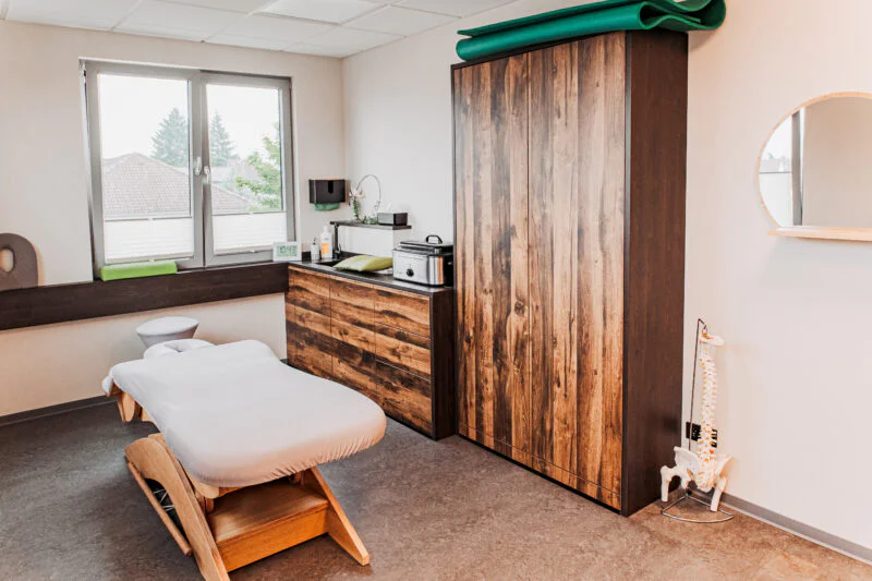 Physio Praxis Innenräume neu gestaltet, Praxisräume, Patientenraum