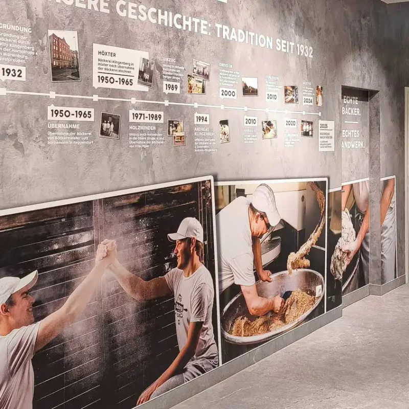 Bäckerei Klingenberg Höxter, Geschichte, Historienwand